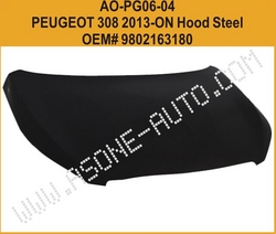 Hood Steel For Peugeot 308 Auto Body Parts from YANGZHOU ASONE IMPORT&EXPORT CO.,LTD.