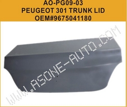 AsOne Trunk Lid For Peugeot 301 OEM=9675041180 from YANGZHOU ASONE IMPORT&EXPORT CO.,LTD.