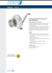 explosion proof Manual winches from ADEX INTL