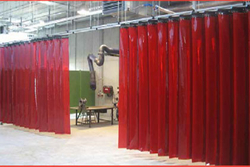 Welding Curtains Red 