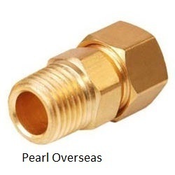 Brass Male Connector from PEARL OVERSEAS