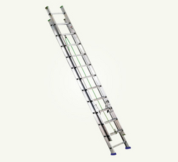 Double Section Aluminium Ladder in Dubai from AL BAWADI METAL INDUSTRIES LLC