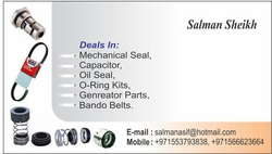 Mechanical Seal,O'Ring Box,Genreator Parts, from HASSAN FIKRI TRADING L.L.C
