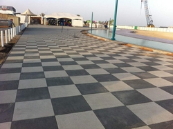 Shot Blasted Tiles (Square Pavers) In UAE