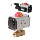 Low Lead Brass Pneumatic Actuated Ball Valve UAE from WORLD WIDE DISTRIBUTION FZE