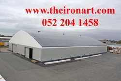 Steel warehouse, steel shed, steel structure from THE IRON ART