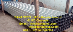 Gi U and C Channels Supplier Manufacturer DANA Steel in Dubai Ajman Sharjah UAE Qatar Oman Bahrain