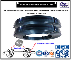 Roller Shutter Steel Strip for Roller Shutter Spring Door Garage from GUANGZHOU SHI GUANG WEI YOU LIANG CO.,LTD