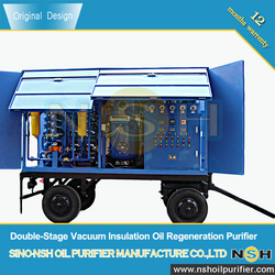 Double-Stage Transformer Oil Filtration Machine To Remove Impurities, Water and Acid