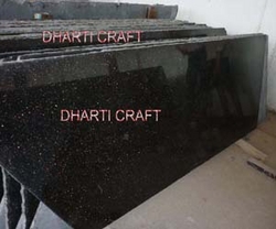 BLACK GALAXY GRANITE SLABS Supplier India from DHARTI CRAFT