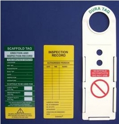 Scaffolding Tags and Holders from REUNION SAFETY EQUIPMENT TRADING