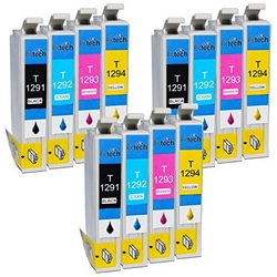 EPSON Cartridge - 1291, 1292, 1293 and 1294 (Value pack )