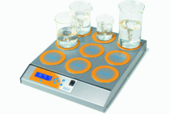 MULTI MIX  HEAT - Digital Hot Plate Multiplace stirres(3 -9 positions) from AJIL SCIENTIFIC & MEDICAL SUPPLIES