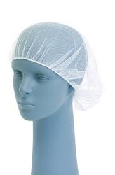 HAIR CAP NYLON BLUE AND WHITE