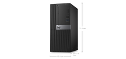 Dell Optiplex 3040MT - Intel Core i3-6100, 18.5 Inch, 500GB HDD, 4GB, Win 10 Pro, Black
