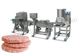 100kg/h Burger Patty Production Line from AMISY MEAT PROCESSING MACHINERY