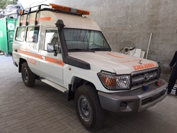 Toyota Land Cruiser Hardtop GRJ 78 High Roof Ambulance  from DAZZLE UAE