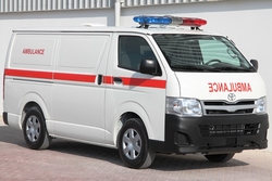 Ambulance Toyota Hiace from DAZZLE UAE