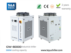 S&A water chiller CW-6000 with 3KW cooling capacity and environmental refrigerant from GUANGZHOU TEYU ELECTROMECHANICAL CO., LTD.