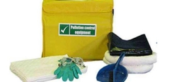 Chemical spill kit 5 Gallon Absorbent capacity, w/ BAG  from ARASCA MEDICAL EQUIPMENT TRADING LLC