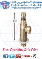 knee oparating sink valve