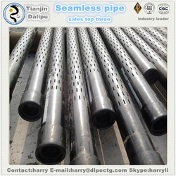 6 5\/8 inch stainless steel perforated pipe slotted casing from TIANJIN DALIPU OIL COUNTRY TUBULAR GOODS CO., LTD