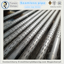 deep-well oil 4 perforated drain pipe slotted STEEL pipe from TIANJIN DALIPU OIL COUNTRY TUBULAR GOODS CO., LTD