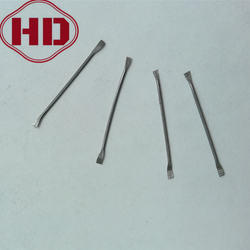 steel fiber with flattened ends for concrete reinforcement