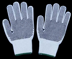 Dotted Hand Glove suppliers in Qatar from MINA TRADING & CONTRACTING, QATAR 