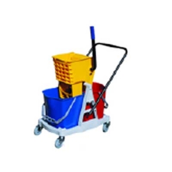 Double Mop Bucket Trolley Plastic Frame from CHEMEX CHEMICAL AND HYGIENE PRODUCTS L.L.C