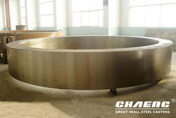 Rotary kiln tyre / kiln riding ring manufacture from XINXIANG GREAT WALL STEEL CASTING CO., LTD