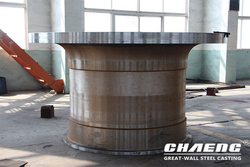 Ball mill trunnion, ball mill head cover from XINXIANG GREAT WALL STEEL CASTING CO., LTD