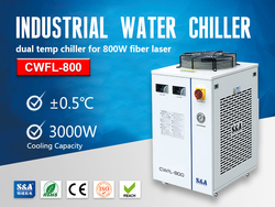 S&A small water chiller CWFL-800 for cooling 800W  ...