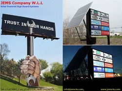JEMS Solar Sign Board from JEMS ENGINEERING & TECHNICAL SOLUTIONS COMPANY W.L.L