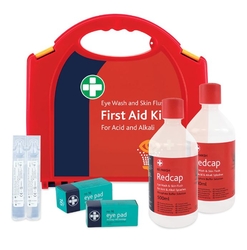 Redcap™ Eye Wash & Skin Flush Kit from ARASCA MEDICAL EQUIPMENT TRADING LLC