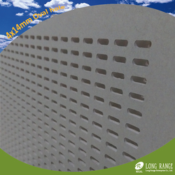 Perforated slotted gypsum board