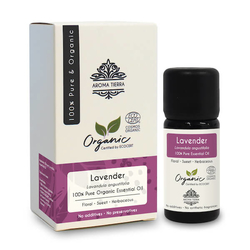 Lavender Organic Essential Oil - Pure, Natural & Certified Organic - 10ml from AROMA TIERRA