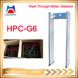 Multiple zones unique detecting archway walk through gate metal detector from SHENZHEN HEPING CENTURY TECHNOLOGY CO.,LTD