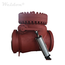 Swing Check Valve with Cylinder, WCB, API 6D, 30 Inch, 600 LB, RF from WELDON VALVES MANUFACTURING CO., LTD.