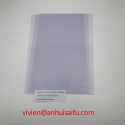 Transparent PVC No-Laminated Card from ANHUI SAFE ELECTRONICS CO.,LTD.