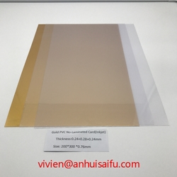Gold PVC No-Laminated Card from ANHUI SAFE ELECTRONICS CO.,LTD.