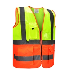 Dual Color Safety Vest - Multi Glow from SAMS GENERAL TRADING LLC