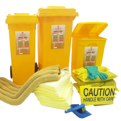  Empiral Chemical Spill Kit Wheeled Bin 20 Gallons (68 Liters)