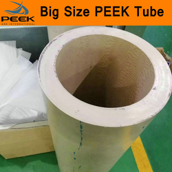 PEEK Tube Polyetheretherketone Round Pipe Tubing Piping Big Customized Size Diameter PEEK Grade 450G 450GL30 450CA30 450FC30 
