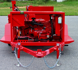 TRAILER MOUNTED CONCRETE PUMP