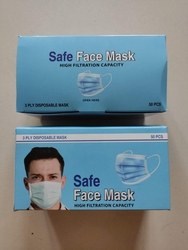 3 PLY DISPOSABLE DUST MASK (Face mask) from POLYESTER STAPLE FIBER FZE