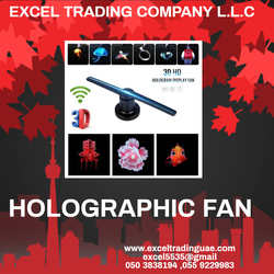 3D holographic display fan