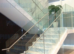  Stair railing glass