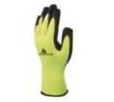 DELTA PLUS BLACK PES LATEX COAT GLOVES from GULF SAFETY EQUIPS TRADING LLC