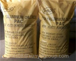 PAC Polyaluminium Chloride 28%-30% with Light Yellow Colour for Water Treatment from XUNYU GROUP CO.,LIMITED